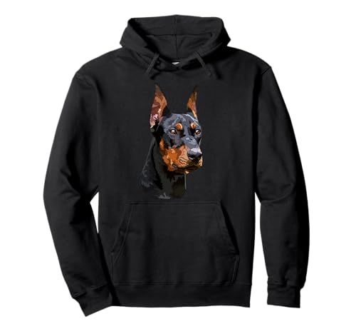 Dobermann Pinscher Hundeliebhaber Mama Papa Pullover Hoodie von Raf THE ARTIST Designs