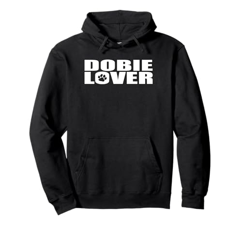 Dobie Lover Minimalistischer Dobermann Pinscher Text Mama Papa Pullover Hoodie von Raf THE ARTIST Designs