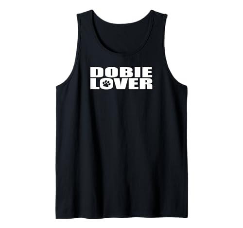 Dobie Lover Minimalistischer Dobermann Pinscher Text Mama Papa Tank Top von Raf THE ARTIST Designs