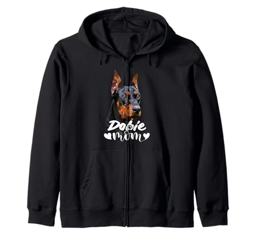 Dobie Mom Dobermann Mama Pinscher Hund Mutter Mama Kapuzenjacke von Raf THE ARTIST Designs