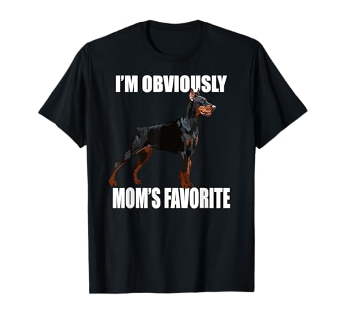 Dobie Mom Dobermann Mama Pinscher Hund Mutter Mama T-Shirt von Raf THE ARTIST Designs