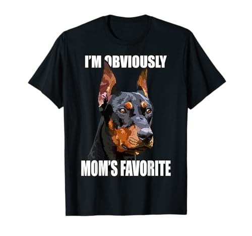 Dobie Mom Dobermann Mama Pinscher Mutter Lieblingshund Mädchen T-Shirt von Raf THE ARTIST Designs