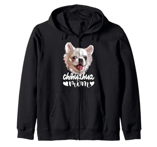 Glückliche Chihuahua-Mutter Die Hundemutter Chiwawa Mama Girl Kapuzenjacke von Raf THE ARTIST Designs