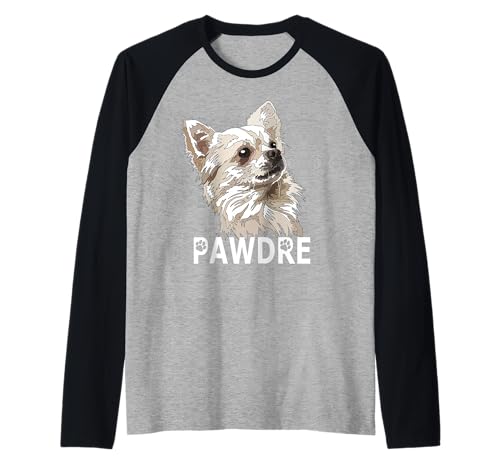 Herren Chihuahua Papa Langhaar Chiwawa Vater Raglan von Raf THE ARTIST Designs