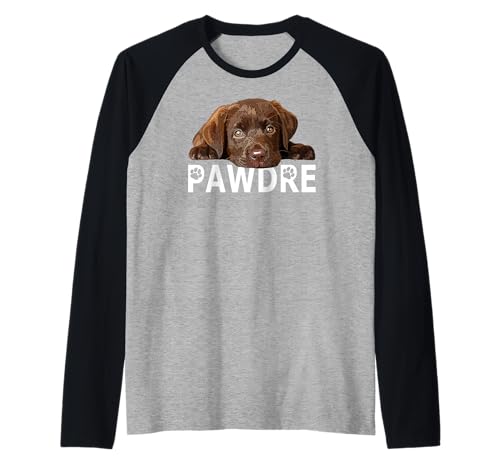 Herren Chocolate Lab Dad Der Hundevater Brown Labrador Retriever = Raglan von Raf THE ARTIST Designs
