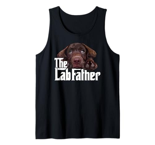 Herren Chocolate Lab Dad The Lab Father Labrador Daddy Welpenliebhaber Tank Top von Raf THE ARTIST Designs