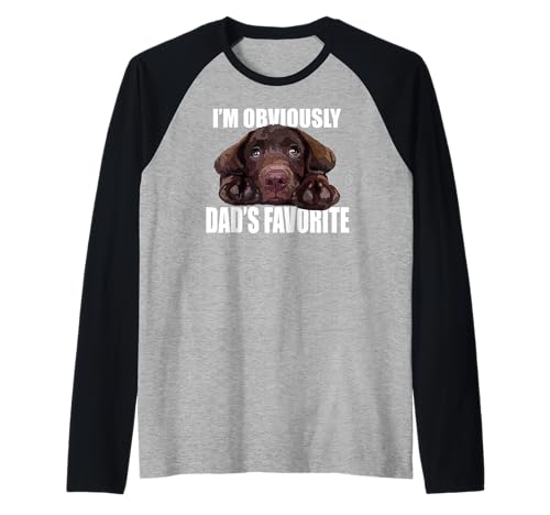 Herren Chocolate Lab Dad The Lab Vater Labrador Retriever Welpe Raglan Herren Chocolate Lab Dad The Lab Vater Labrador Retriever Welpe Raglan von Raf THE ARTIST Designs