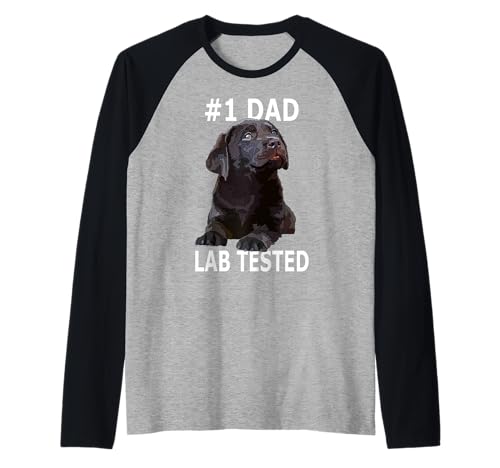 Herren Chocolate Lab Dad The Lab Vater Labrador Retriever Welpe Raglan Herren Chocolate Lab Dad The Lab Vater Labrador Retriever Welpe Raglan von Raf THE ARTIST Designs