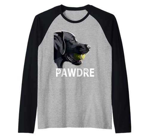 Herren Der Hundevater Black Lab Dad Labrador Retriever Daddy Raglan von Raf THE ARTIST Designs
