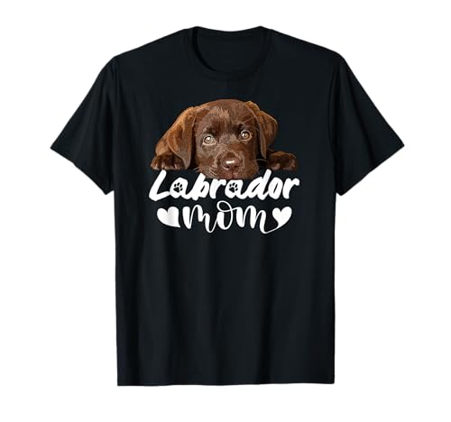 Labrador Mama Chocolate Lab Mama Brown Lab Mutter Lab Mädchen T-Shirt von Raf THE ARTIST Designs