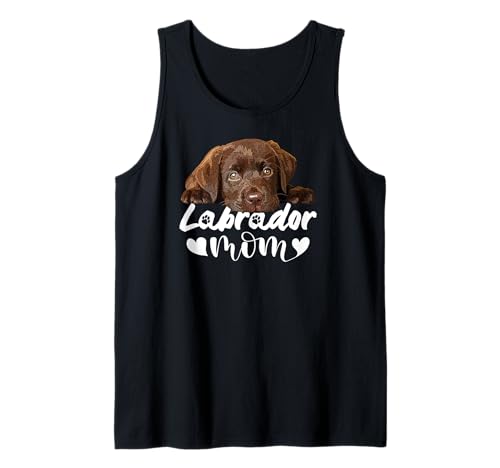 Labrador Mama Chocolate Lab Mama Brown Lab Mutter Lab Mädchen Tank Top von Raf THE ARTIST Designs