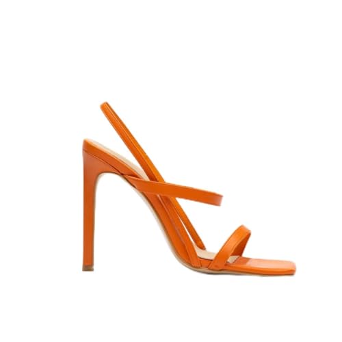 Rafaela Belgini Ankle Strap Square Toe High Heel Stiletto Women Sandals (EU Schuhgrößensystem, Erwachsene, Damen, Numerisch, M, 39) von Rafaela Belgini