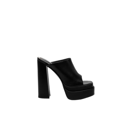 Rafaela Belgini Double Platform Mule Peep Toe Block Women High Heel Sandals (pink, EU Schuhgrößensystem, Erwachsene, Damen, Numerisch, M, 38) von Rafaela Belgini