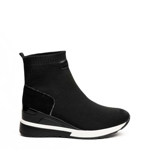 Rafaela Belgini Women Sock Style Sneaker Wedge (Black, EU Schuhgrößensystem, Erwachsene, Damen, Numerisch, M, 39) von Rafaela Belgini