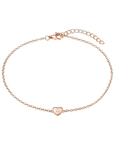 Rafaela Donata Damen Armband Sterling Silber rosévergoldet Zirkonia weiß von Rafaela Donata