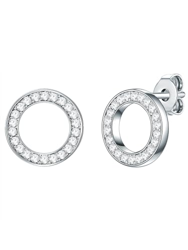 Rafaela Donata Damen Ohrstecker aus 925/- Sterling Silber mit verziert mit Kristallen von Swarovski® von Rafaela Donata