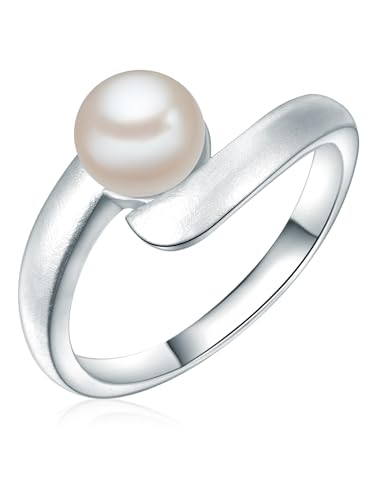 Rafaela Donata Damen Ring 925/- Sterling Silber Süßwasser-Zuchtperle ca. 6,7 mm von Rafaela Donata