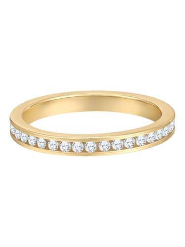 Rafaela Donata Damen Ring 925/- Sterling Silber gelbvergoldet 14 Karat mit Zirkonia weiß Memoirering von Rafaela Donata