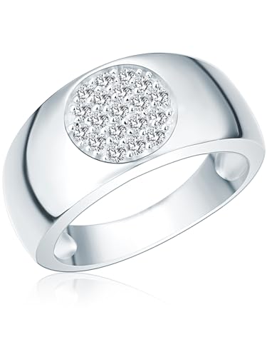 Rafaela Donata Damen Ring 925/- Sterling Silber rhodiniert Zirkonia weiß Silberring von Rafaela Donata