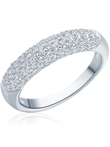 Rafaela Donata Damen Ring 925/- Sterling Silber rhodiniert Zirkonia weiß Silberring von Rafaela Donata