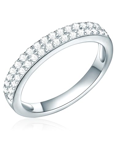 Rafaela Donata Damen Ring 925/- Sterling Silber rhodiniert Zirkonia weiß Silberring von Rafaela Donata