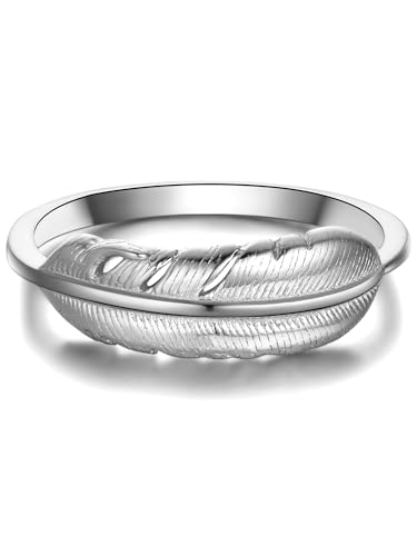 Rafaela Donata Damen Ring aus 925/- Sterling Silber rhodiniert Feder von Rafaela Donata