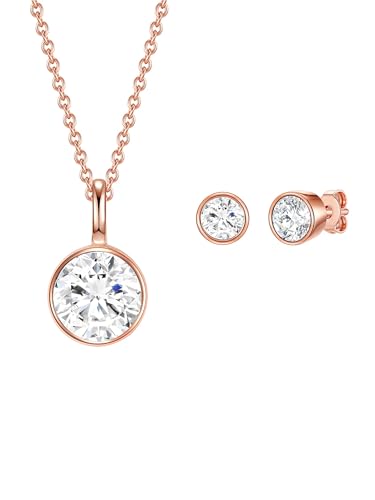 Rafaela Donata Set Collier + Boucles d'oreilles pour Femme en 925 Argent sterling Orné de cristaux Swarovski® von Rafaela Donata