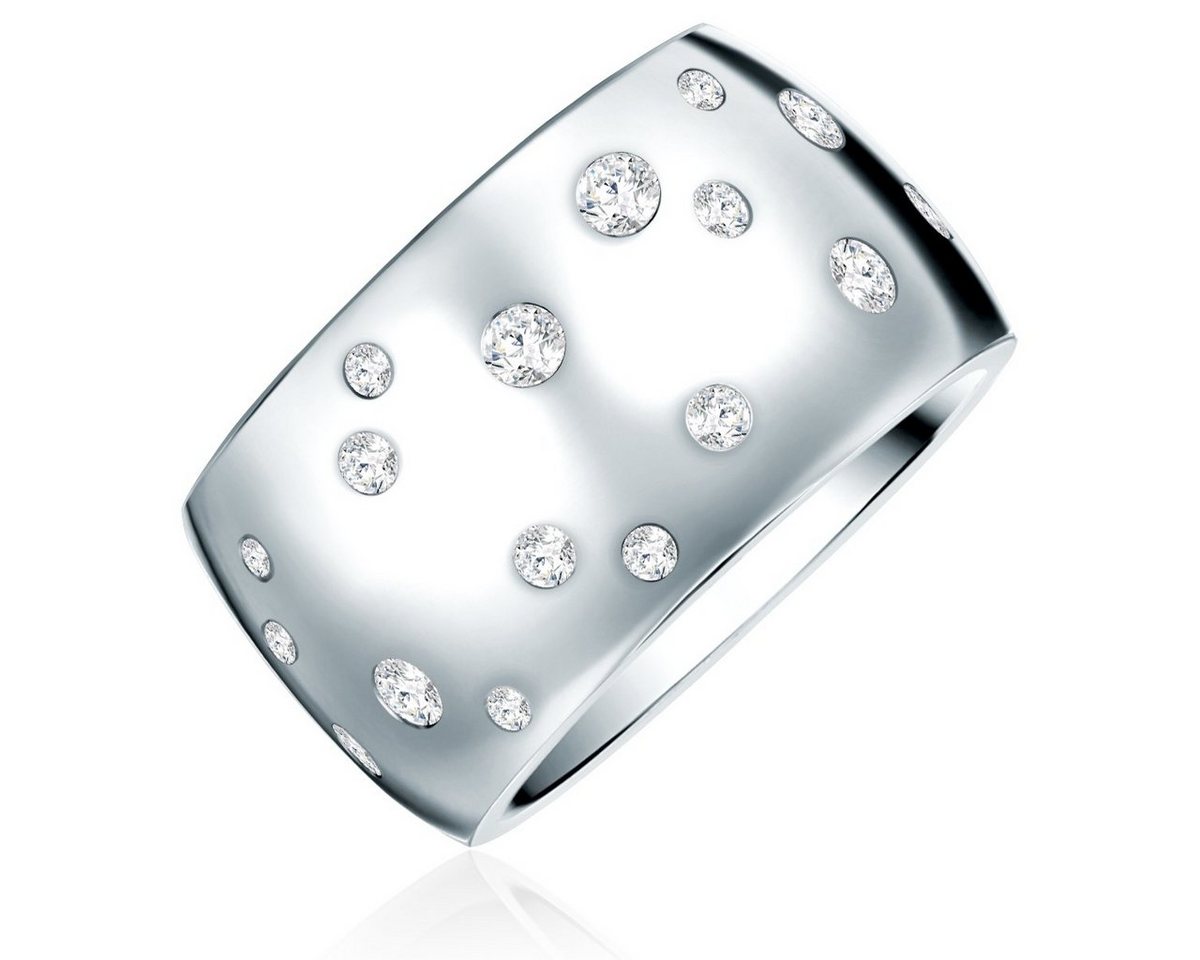 Rafaela Donata Fingerring silber, verziert mit Kristallen von Swarovski® von Rafaela Donata