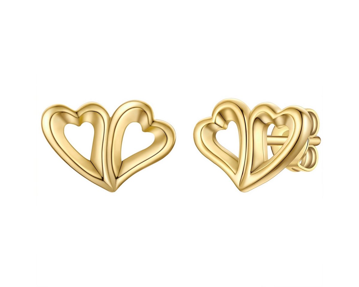 Rafaela Donata Paar Ohrstecker Set: AV320 (2-tlg), mit Herz von Rafaela Donata