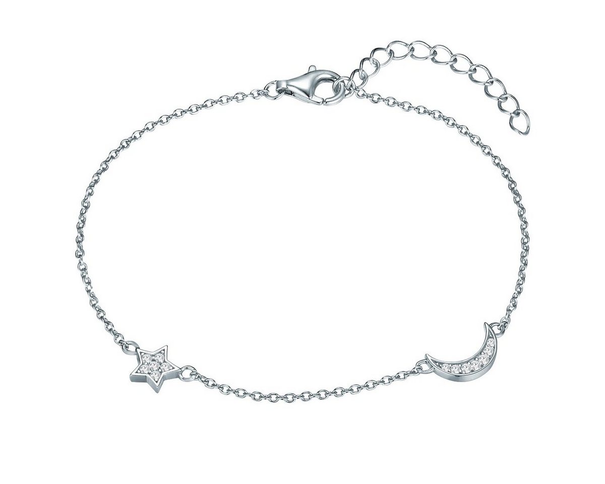 Rafaela Donata Silberarmband Mond, Stern silber, aus Sterling Silber von Rafaela Donata