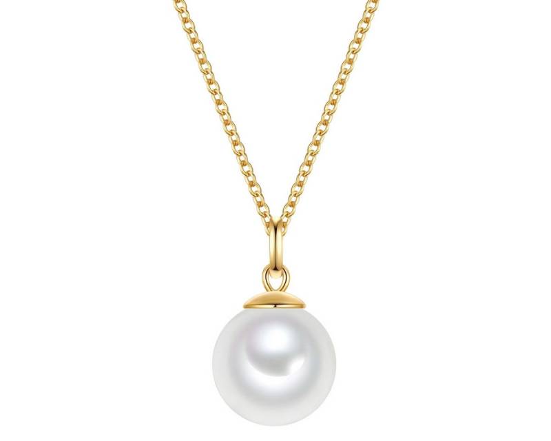 Rafaela Donata Silberkette gelbgold, mit Muschelkernperle von Rafaela Donata