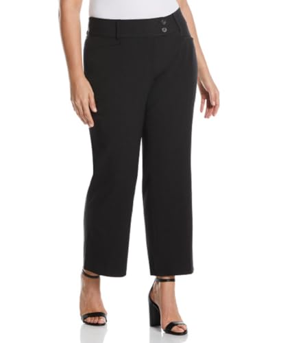 Rafaella Damen Plus Curvy Fit Gabardine Bootcut Dress Pants (Size 16-22) Klassische Hose, Grau (Graphite//Nature's Delight), 50 von Rafaella