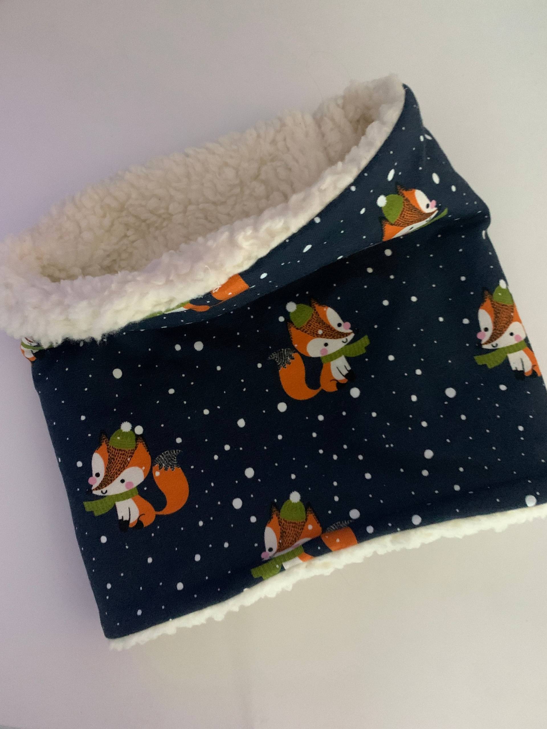 Loop Schal Schlauchschal Teddyfleece Loopschal Fuchs Blau Für Kinder Ab 2 Jahre von Rafetti