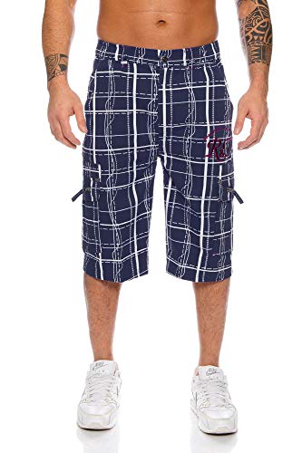 Raff&Taff Herren Bermuda Shorts Herren Sport Shorts Freizeithose Kurze Hosen Cargohose bis 4XL (XL, Nevi (RT001)) von Raff&Taff