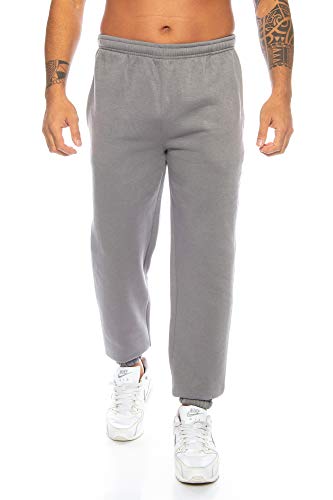 Raff & Taff Herren Hose M bis 6XL | Sporthose Sweatpants Pyjamas Übergrößen Funtionshose Trainingshose Jogginghose | Premium Baumwolle (RT-T-405-Anthrazit, XXL) von Raff&Taff