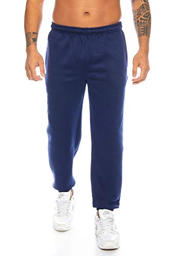 Raff & Taff Herren Hose M bis 6XL | Sporthose Sweatpants Pyjamas Übergrößen Funtionshose Trainingshose Jogginghose | Premium Baumwolle (RT-T-405-Navy, 3XL) von Raff&Taff