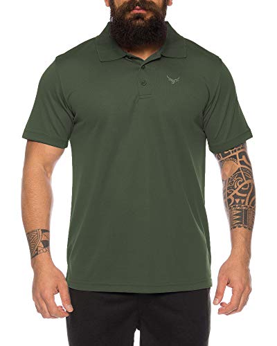 Raff&Taff Herren Sport Poloshirt leicht Pflegeleicht schnell trockend -RT-P-2000-Oliv-6XL Raff&Taff Herren Sport Poloshirt leicht Pflegeleicht schnell trockend -RT-P-2000-Oliv-6XL von Raff&Taff