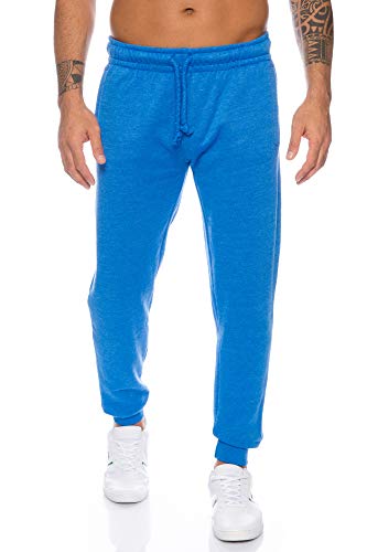 Raff & Taff Herren Sporthose Freizeithose Fitnesshose Jogginghose Basic Classic Schlicht (Royalblau, XXL) von Raff&Taff