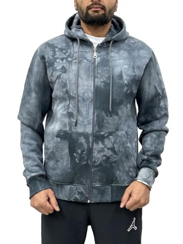 Raff & Taff Herren Zipper Hoodies Kapuzenjacke Sweatjacke Übergangsjacke Jacke Basic Schlicht bis 10XL (RT-H-1296-Anthrazit-3XL) von Raff&Taff