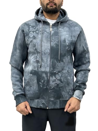 Raff & Taff Herren Zipper Hoodies Kapuzenjacke Sweatjacke Übergangsjacke Jacke Basic Schlicht bis 10XL (RT-H-1296-Anthrazit-XL) von Raff&Taff