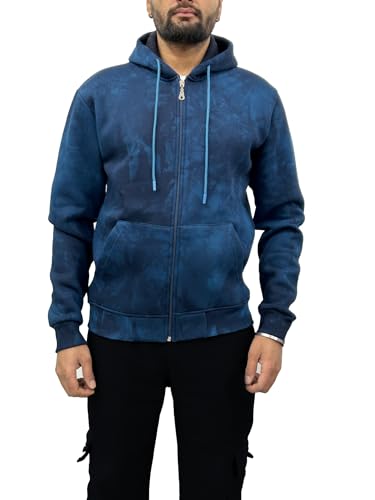 Raff & Taff Herren Zipper Hoodies Kapuzenjacke Sweatjacke Übergangsjacke Jacke Basic Schlicht bis 10XL (RT-H-1296-Petrol-XXL) von Raff&Taff