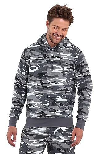 Raff &Taff Hoodie Kapuzenpullover Sweatshirt Sweater Pullover |S-10XL| Sport Alltag Freizeit|Premium Baumwolle Fleece Innenseite(RT-H-401-Metro-7XL) von Raff&Taff