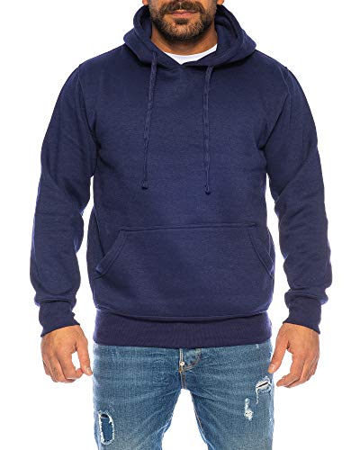 Raff & Taff Hoodie Kapuzenpullover Sweatshirt Sweater Pullover | S - 10XL | Sport Alltag Freizeit | Premium Baumwolle Fleece Innenseite (Nevi 10XL) von Raff&Taff