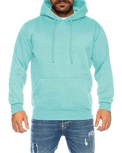 Raff &Taff Hoodie Kapuzenpullover Sweatshirt Sweater Pullover |S-10XL| Sport Alltag Freizeit|Premium Baumwolle Fleece Innenseite (RT-H-401-Mint-10XL) von Raff&Taff