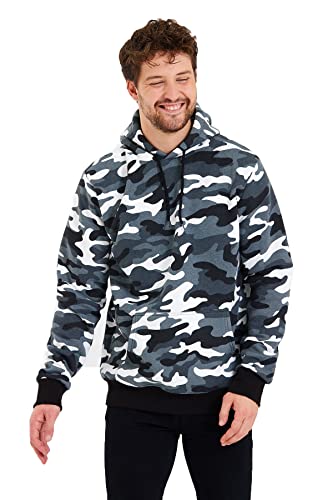Raff &Taff Hoodie Kapuzenpullover Sweatshirt Sweater Pullover |S-10XL| Sport Alltag Freizeit|Premium Baumwolle Fleece Innenseite(RT-H-401-Metro TK-XXL) von Raff&Taff