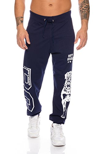 Raff & Taff Jogginghose Sweatpants Sporthose Bulldog Bodyguard aus hochwertiger Baumwollmischung (Dunkelblau, S=44/46) von Raff&Taff