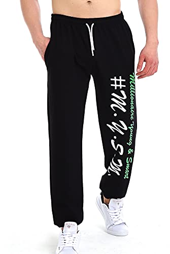 Raff & Taff Jogginghose Sweatpants Sporthose Bulldog Bodyguard aus hochwertiger Baumwollmischung (Schwarz(1965), 3XL) von Raff&Taff