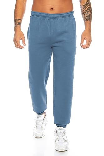 Raff&Taff Sporthose Sweatpants Pyjamas Übergrößen Funktionshose Trainingshose Jogginghose | Premium Baumwolle (RT-T-405-Indigoblau -5XL) von Raff&Taff