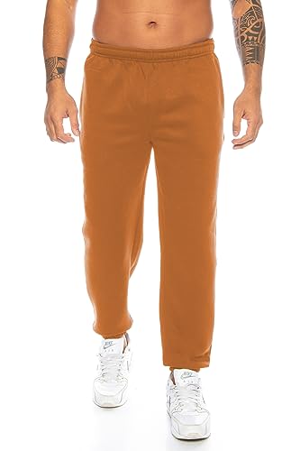 Raff&Taff Sporthose Sweatpants Pyjamas Übergrößen Funktionshose Trainingshose Jogginghose | Premium Baumwolle (RT-T-405-Rost -3XL) von Raff&Taff