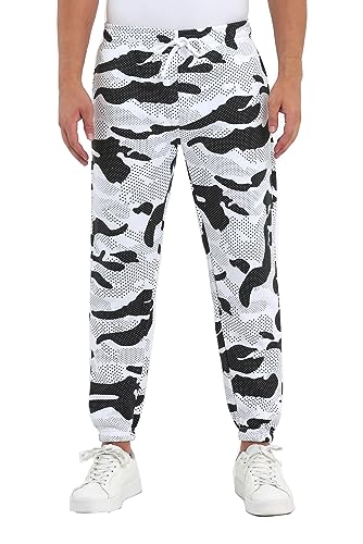 Raff&Taff Sporthose Sweatpants Pyjamas Übergrößen Funktionshose Trainingshose Jogginghose | Premium Baumwolle (RT-T-405-Snow White -6XL) von Raff&Taff